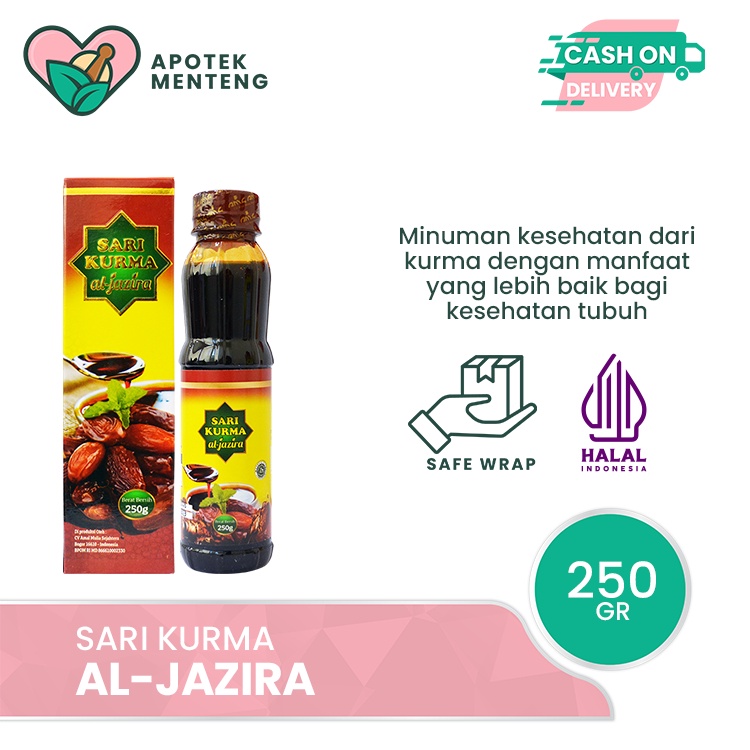 

Sari Kurma Al Jazira 250 Gram - Minuman Rasa Sari Kurma Asli