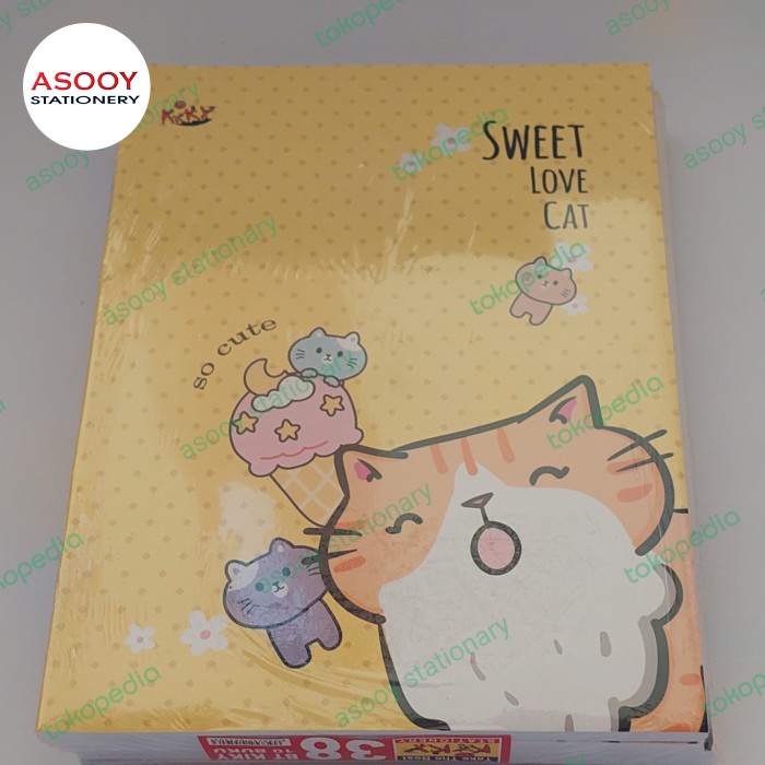 

MURAH- Buku tulis KIKY 38 lembar (isi 10 buku) - motif cewe- 1.2.23