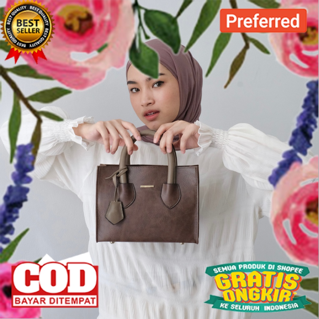 Sling Bag Flicka S 24 COFFEE SMALL// TAS IMPORT KEREN MODEL BARU / TAS SLEMPANG PRIA WANITA / PROMO 