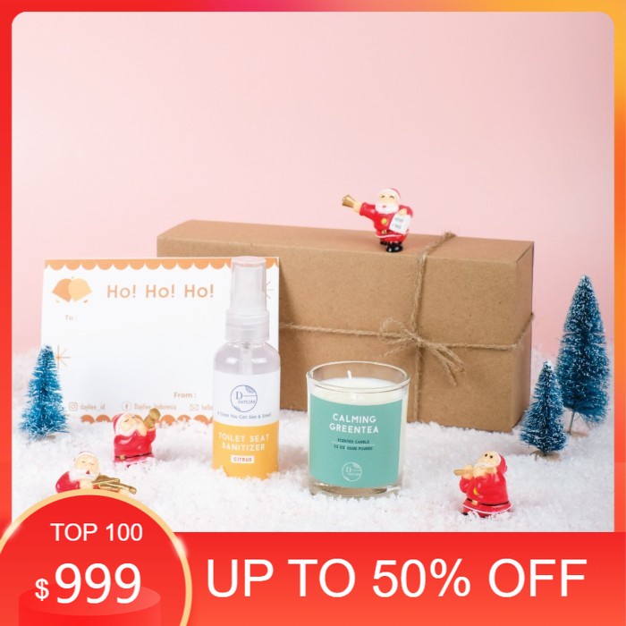 

KADO NATAL. DEKORASI NATAL. READY Dayliee Christmas Hampers Gift Hadiah Kado Natal FREE Box&Ucapan - 1 Candle+1 TSS