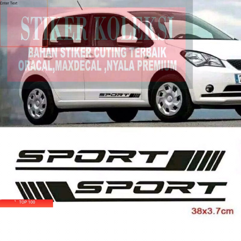 stiker mobil sticker mobil sport bawah pintu mobil termurah