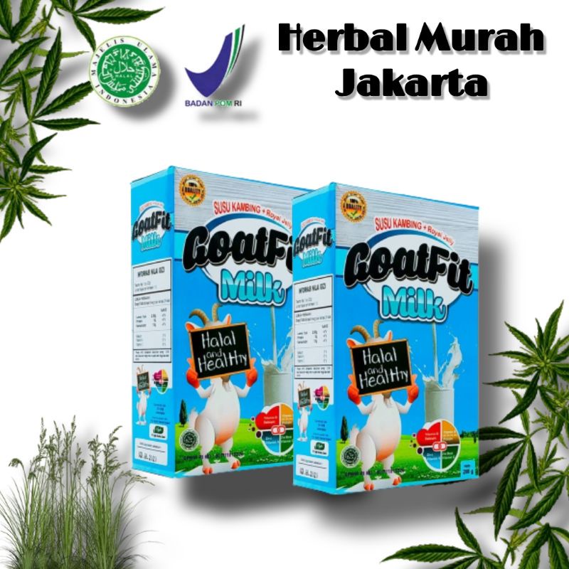 

Bestseller COD GOATFIT MILK Susu kambing Etawa Plus Madu rasa Original plus royak jelly rasa vanilla