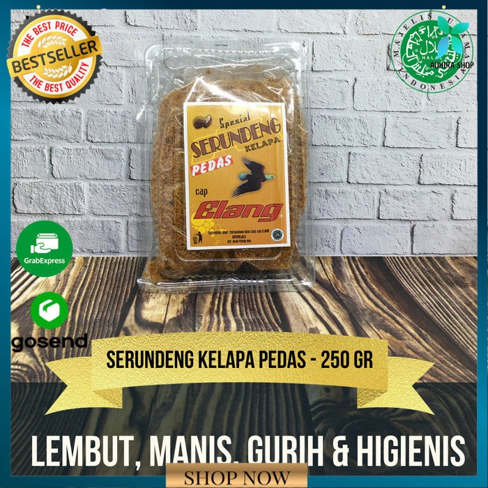 

Serundeng Kelapa Asli Cap Elang Khas Boyolali Manis Pedas 250 gram - Manis