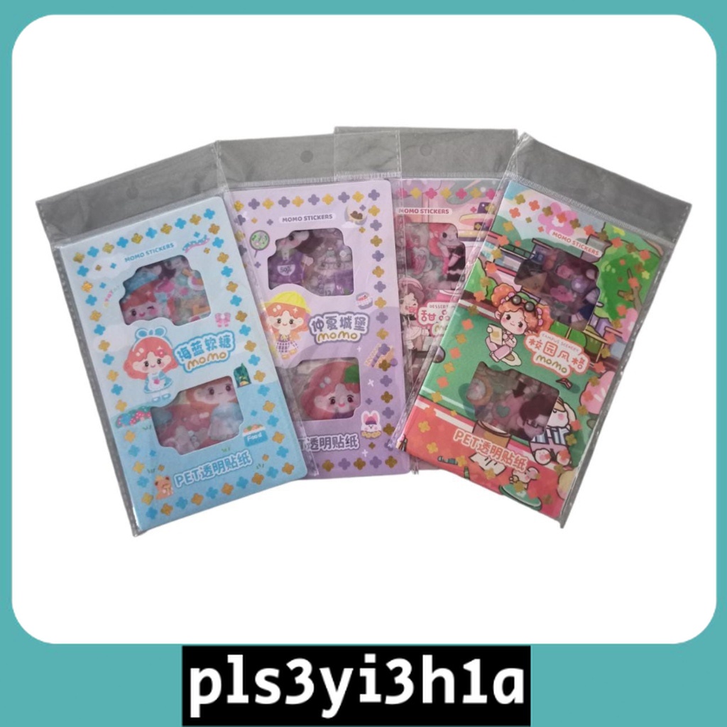 

STIKER MOMO KARTUN AESTHETIC WATERPROOF ISI 8 PCS/ STIKER KARTUN LUCU ANTI AIR DEKORASI HANDBOOK