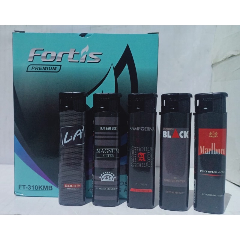 Korek Api Magnet Gas Mancis SNI Pematik Pemantik Rokok Korek Pencet Magnet Hitam