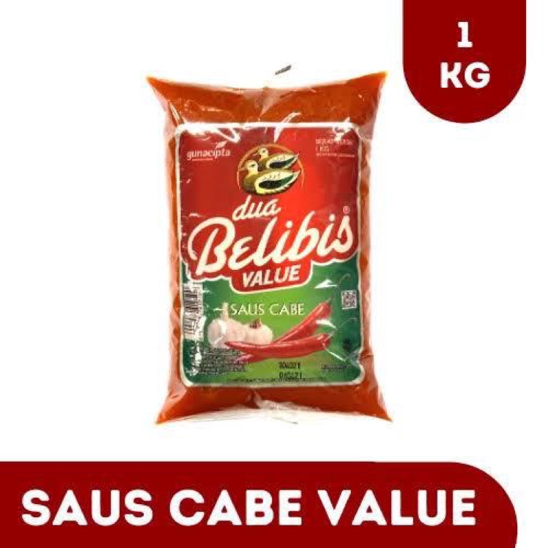 

Belibis Saus Cabe Value Bantal 1KG - PENYEDAP MAKANAN ENAK DAN HALAL I SEMBAKO