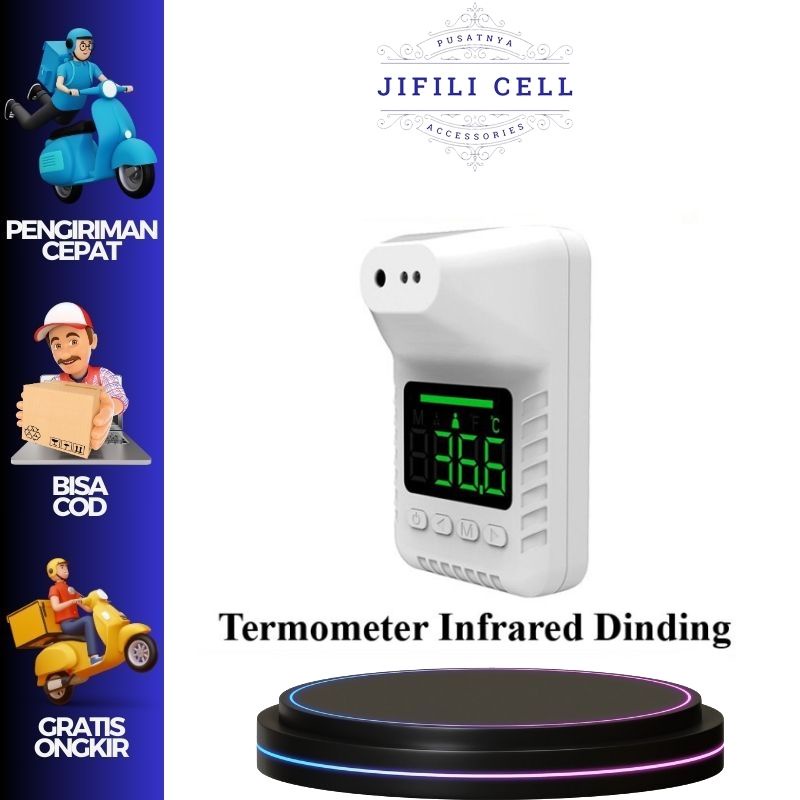 Thermometer Infrared K3X  Dinding Wall Thermometer - K3X Original Suhu Ruangan