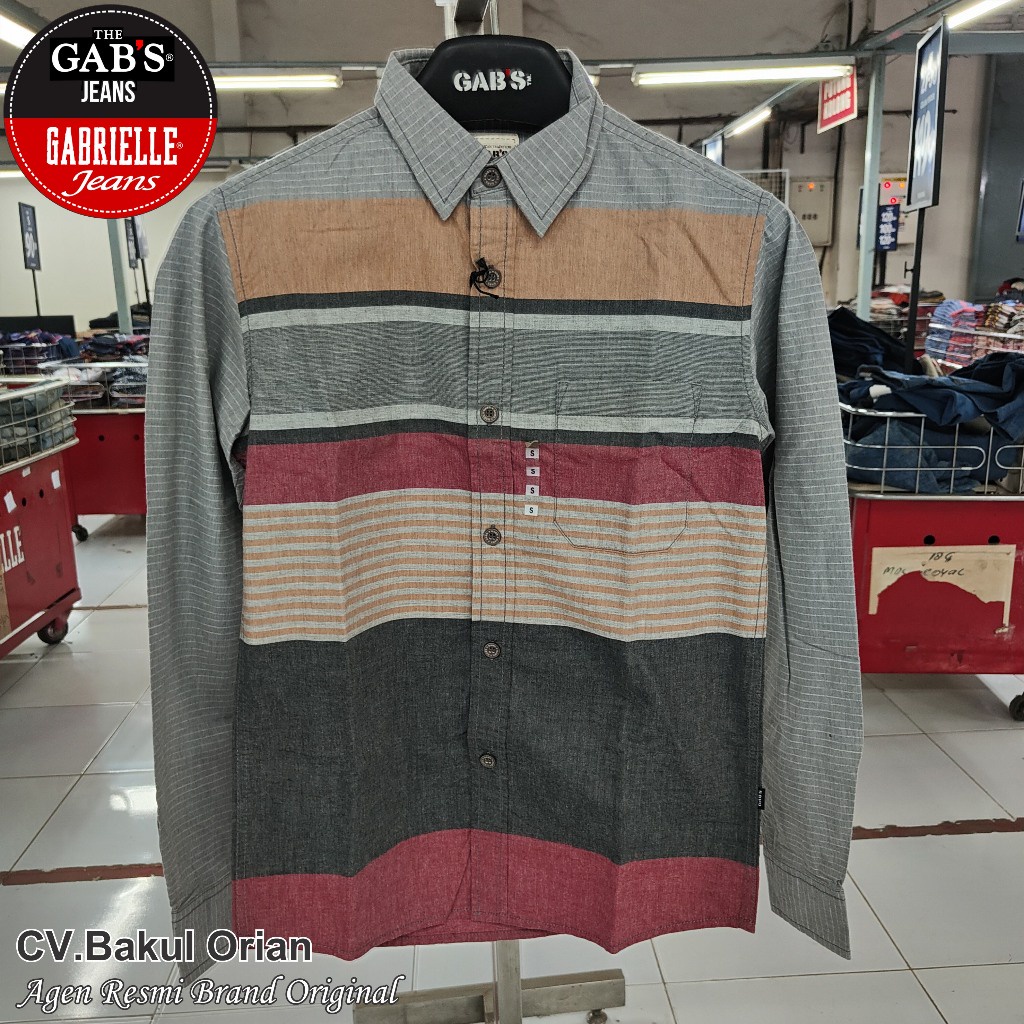 Kemeja Pria Gab's Original Size S Slimfit - KA02697SS SLM .INDO