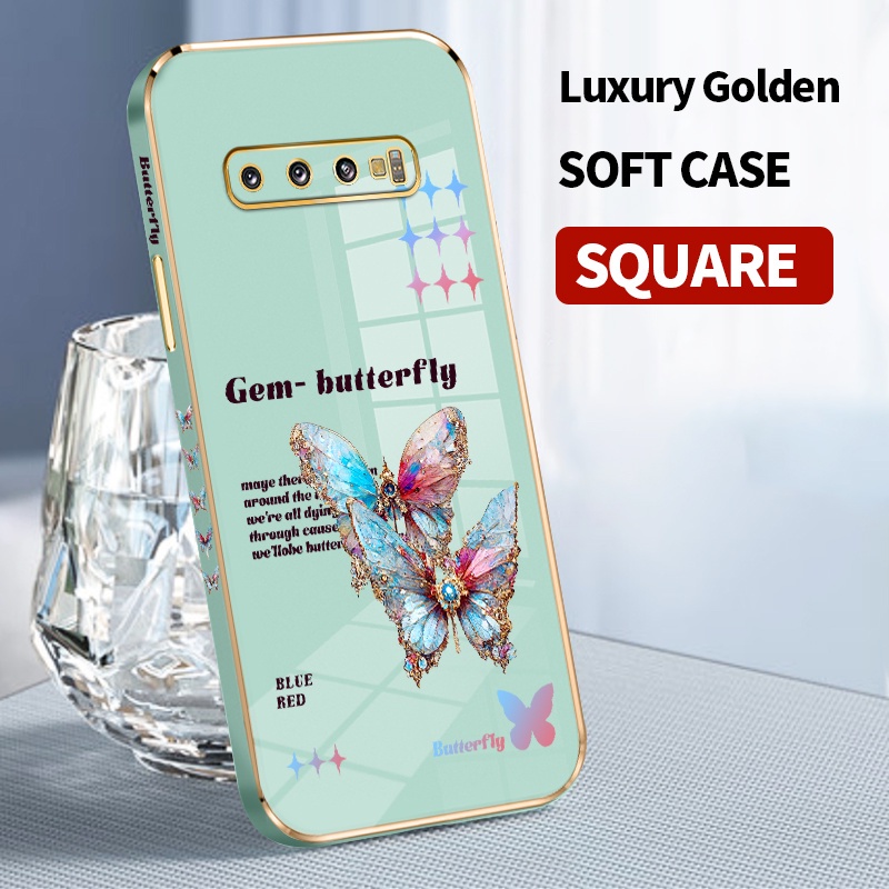 6D Plating Lens Cover Stand Case For Samsung Galaxy S10 Plus S10 S20 FE 4G 5G S20 Ultra 4G 5G S21 5G