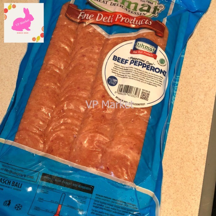 

Nikmat Beef Pepperoni by Soesjach Nikmat - 250 gram