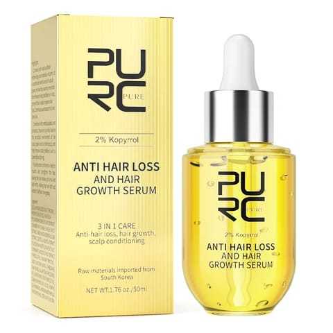 Purc Anti Hair Loss And Hair Growth Serum Untuk Mencegah Rambut Rontok, Memperbaiki Kerontokan Rambu