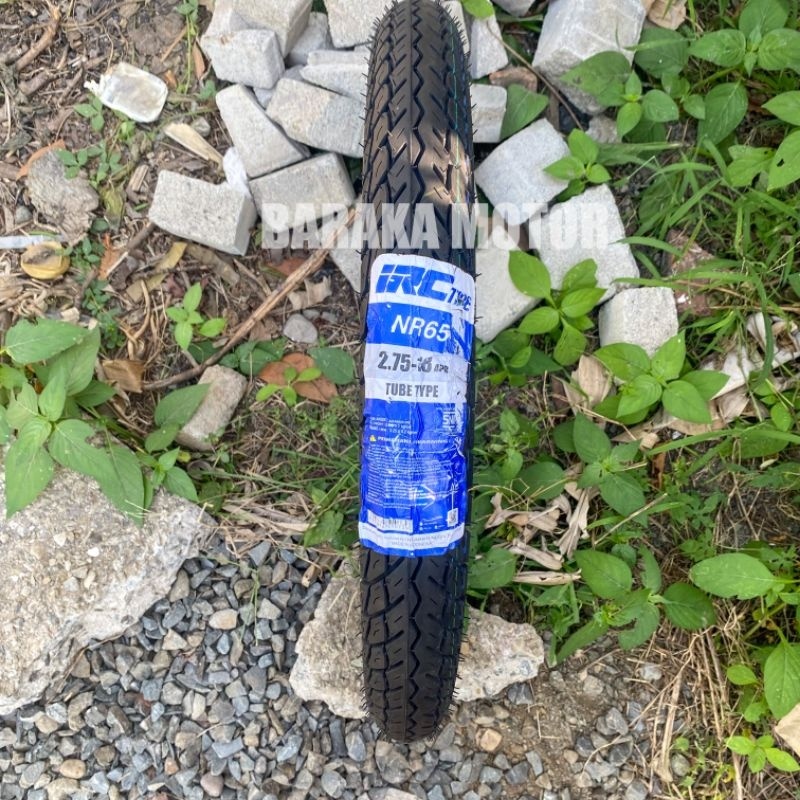 Ban Luar Tubetype IRC 275-18 NR 65 Sepeda Motor Tiger Thunder Scorpio 125 Ring 18 - IRC042