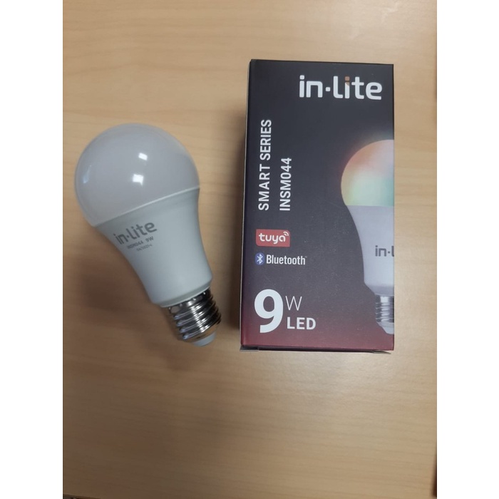 Bohlam Lampu LED  9W, inLite INSM044 Smart Bluetooth Bulb ukuran 9 Watt