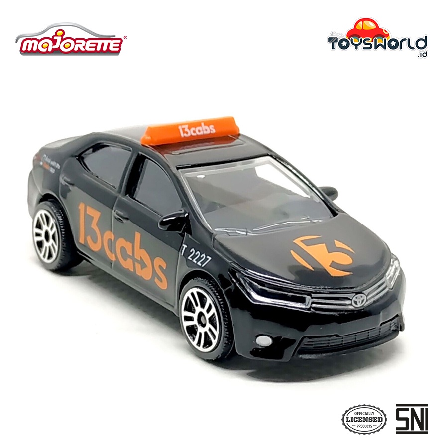 Majorette 13 cabs Australia Toyota Corolla Altis Diecast Hitam