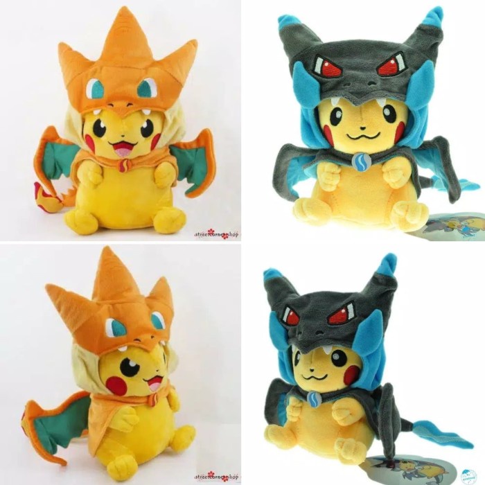 Gemoy Boneka Pikachu Pokemon Charizard / Boneka Anak Pokemon - Orange