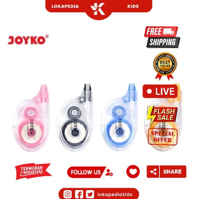 

TIP EX / TIPEX KERTAS JOYKO CT 508 / CORRECTION TAPE
