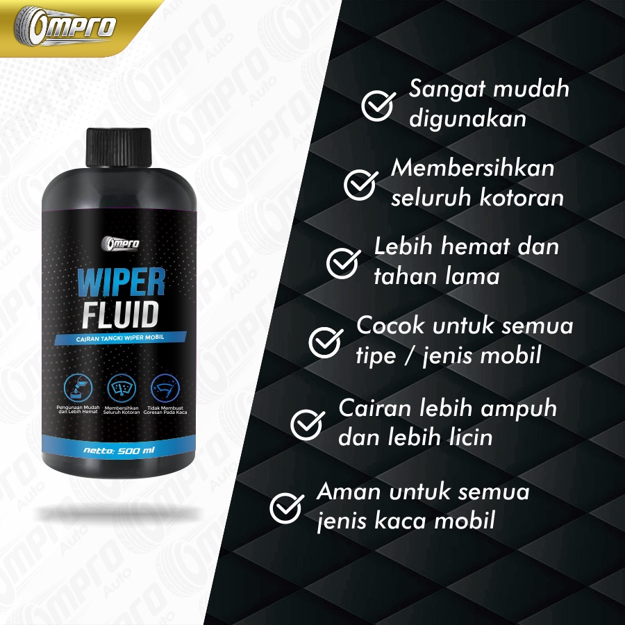 Wiper Mobil Kaca Air Wiper Kaca Mobil Air Wiper Ompro Wiper Fluid 1Lt Wifer Kaca Mobil Cairan Wiper