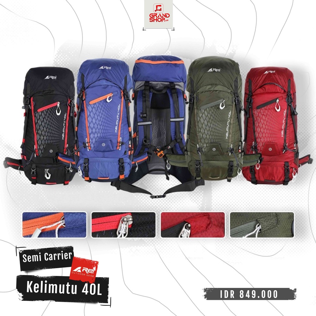 Tas Ransel atau Semi Carrier Kelimutu 40 Liter Arei Outdoorgear