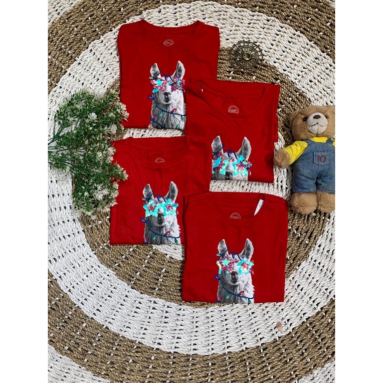 BAJU MERAH SEQUIN PEREMPUAN BRAND WONDERNATION - BAJU ANAK MOTIF ALPACA  - BRAND ORIGINAL - MEDAN FA