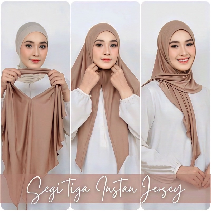 [FaFi] HIJAB SEGITIGA INSTAN JERSEY PREMIUMJILBAB SEGITIGA INSTAN OVALKERUDUNG SEGITIGA INSTAN