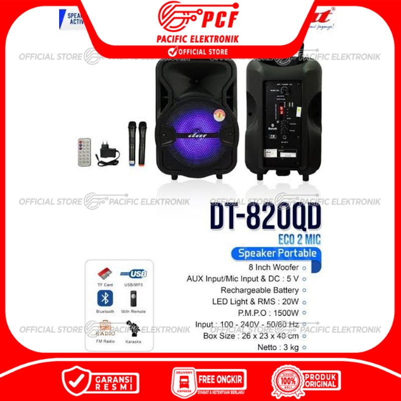 Speaker Trolley DAT 8inch DT-820QD / 820QD