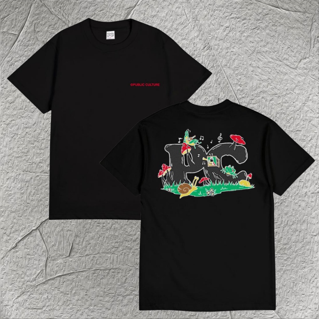 【HOT】 Public Culture - Dreamland Tee - Black Fashion T-Shirt
