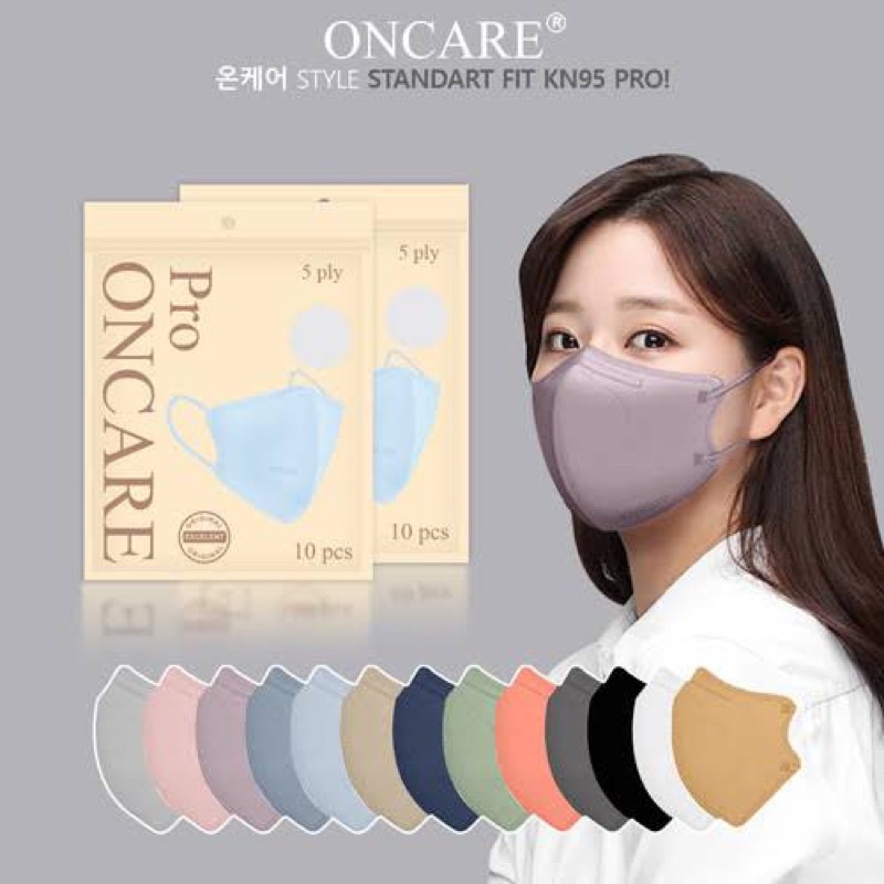 Masker Korea ONCARE KN95 Pro ON CARE 5Ply Premium N95 AER PRO Mask 1 Pack 10 Pcs