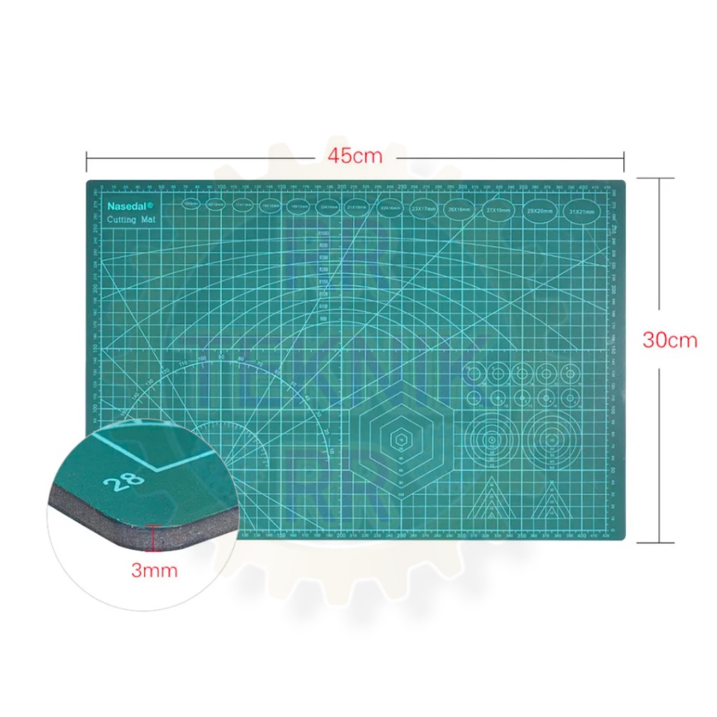 

Work Cutting Mat Pad Alas A3 45 x 30cm