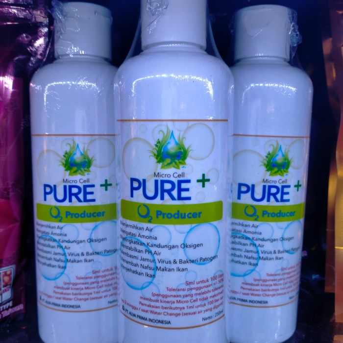 Pure+ - Pure Plus - Micro Cell - Bactery Starter untuk aquarium kolam