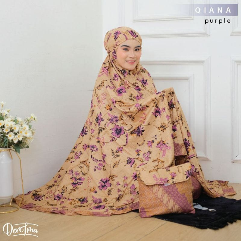 Mukena Batik Dewasa Jumbo Qiana Rayon Batik Kekinian