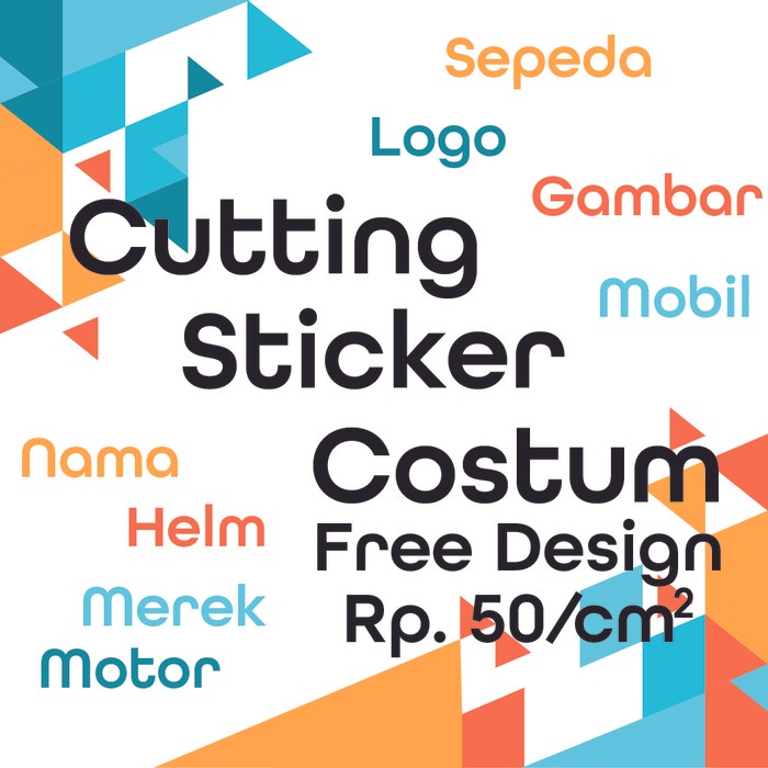 

cutting sticker custom design suka-suka - Putih