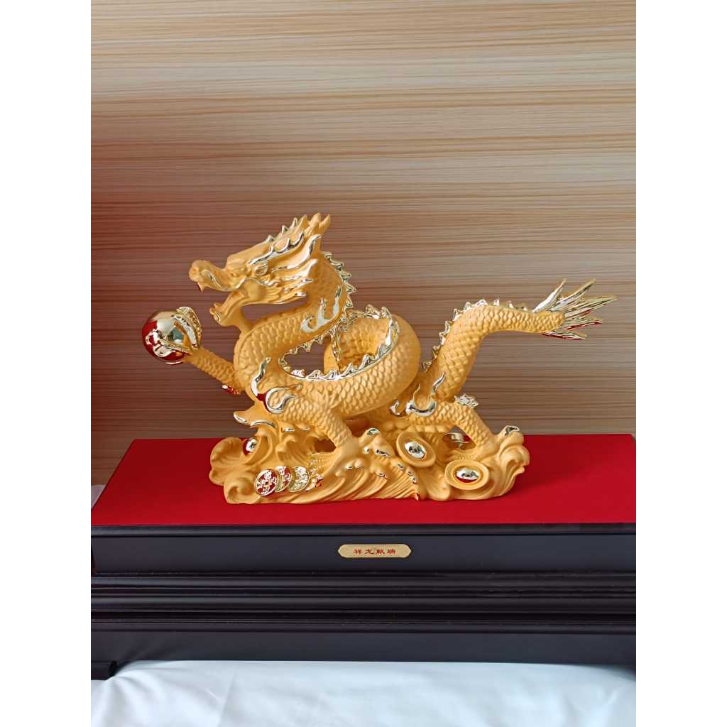 Pajangan Patung Naga Pajangan Imlek Baru HIASAN PATUNG NAGA DEKORASI FENGSHUI / SHIO NAGA