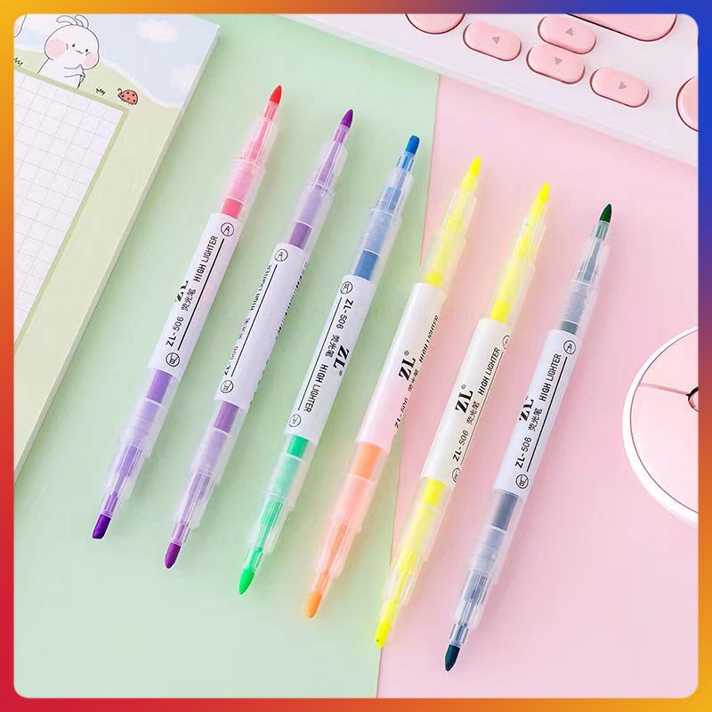 

12 Pena Stabilo Warna / 1 Set Pena Stabilo Berisi 6 Pena Stabilo dalam Berbagai Warna