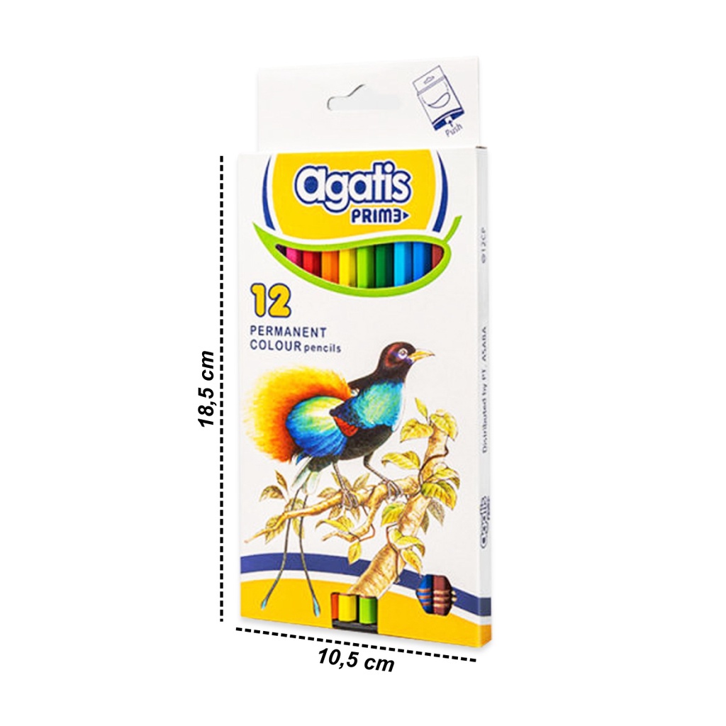 

Pensil Warna AGATIS Prime C-12 Full Length 12 Warna Murah Panjang
