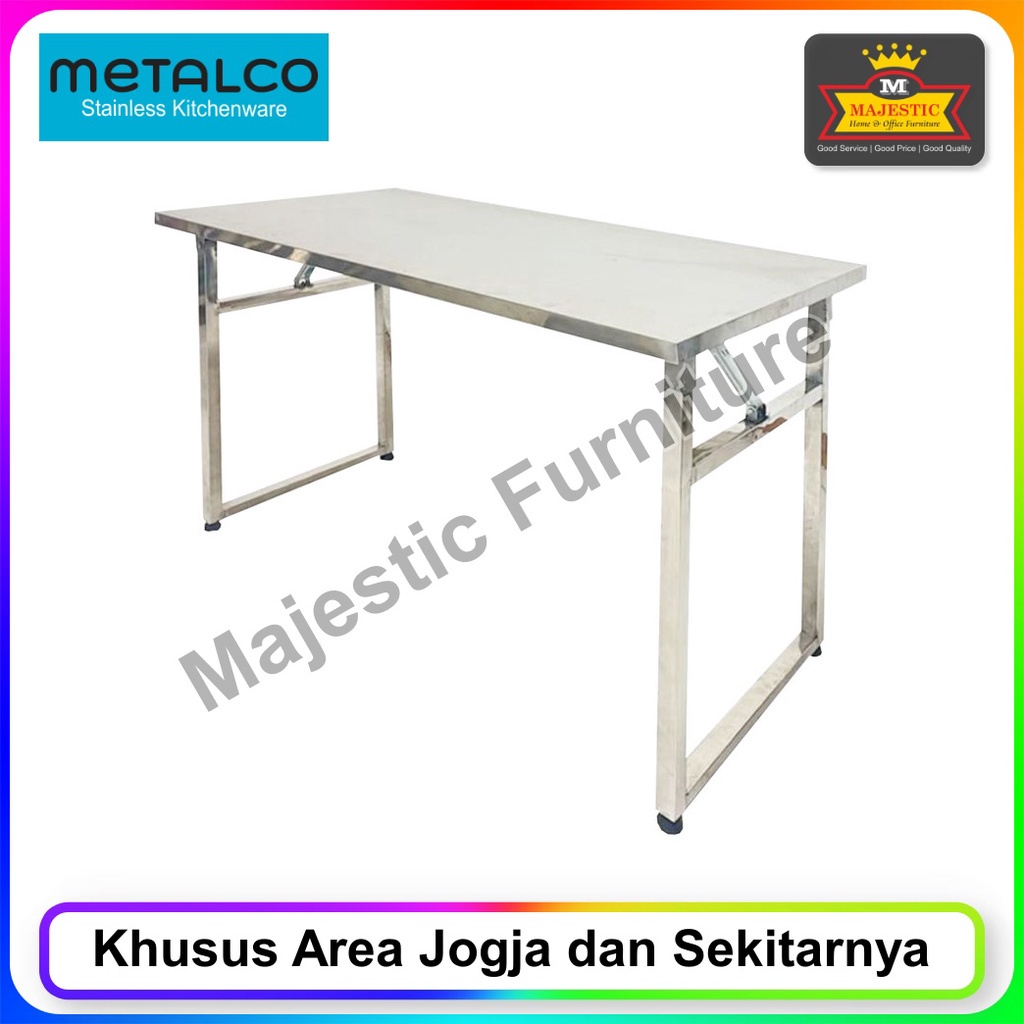 Meja Dapur Lipat Metalco MFT - Jogja
