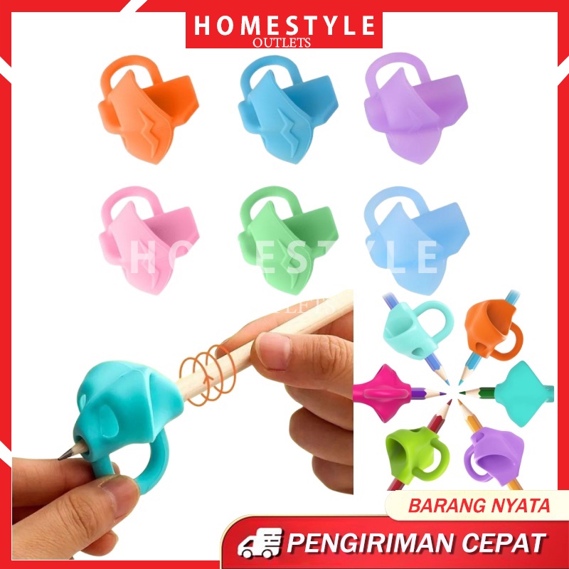 

Alat Bantu Tulis Belajar Menulis Pencil 3 Grip Pensil Bolpoin Bolpen / Pencil Grip Alat Bantu Tulis Anak / Writing Grip Pencil Holder