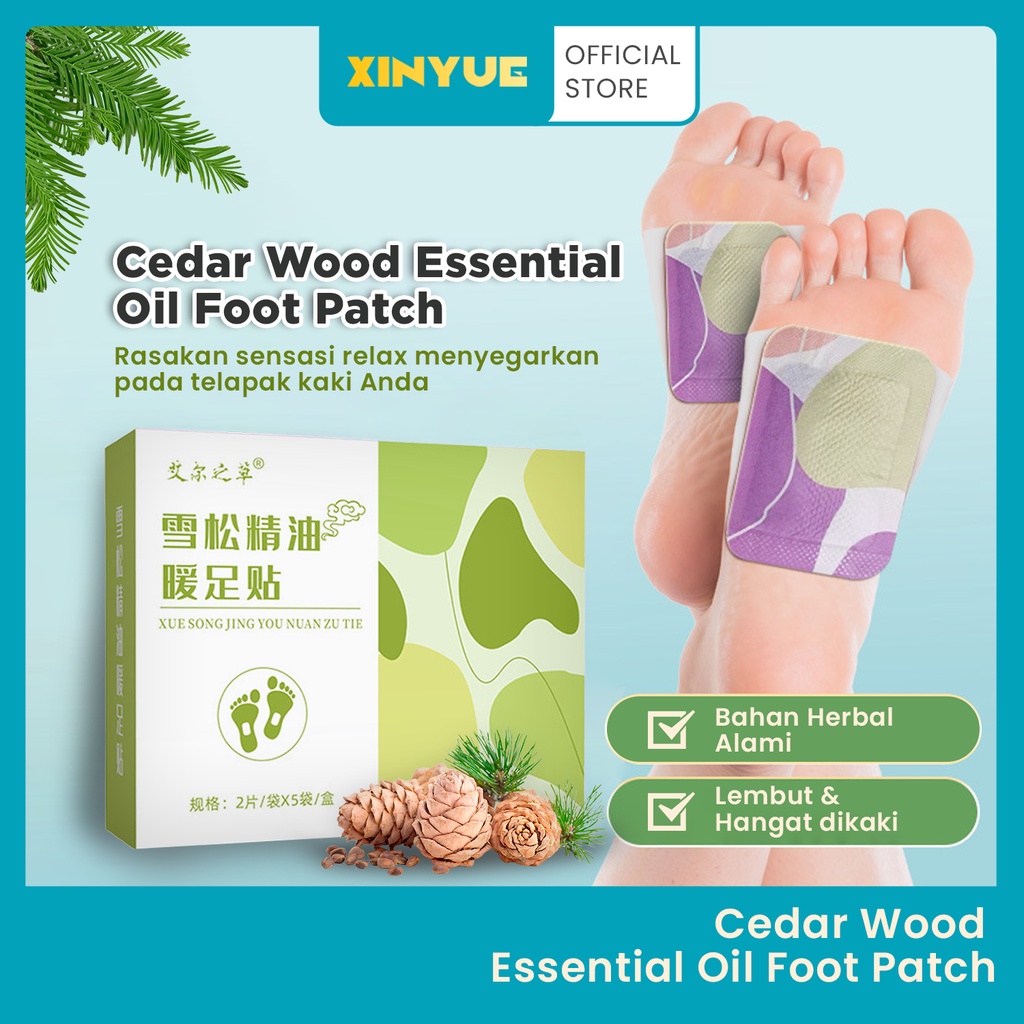 XinYue - Cedar Wood Essential Oil Foot Patch / Solusi Alami Untuk Merawat Kesehatan Kaki