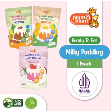 Plum & Blum Silky Pudding Buah-buahan / Snack Mpasi - 150 gram Puding Buah Plum Blum