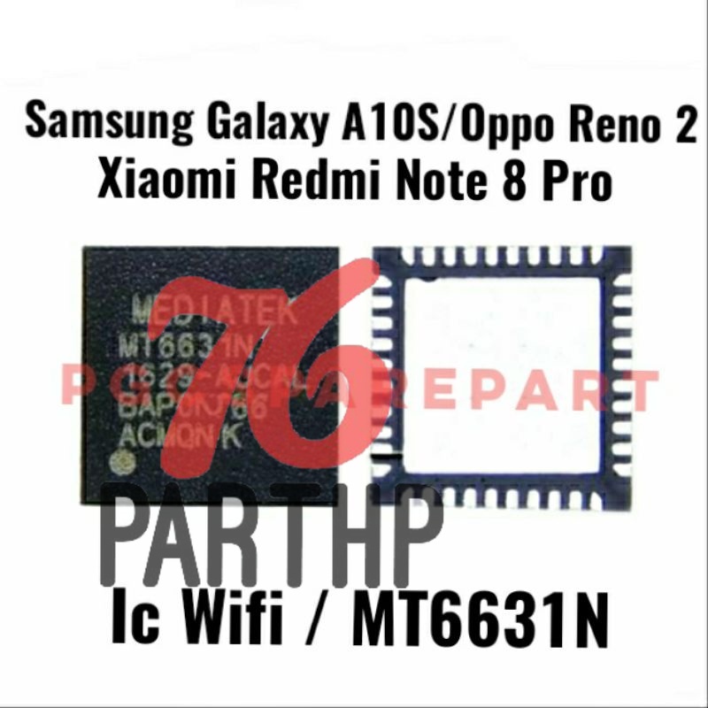 Original  IC WIFI MT6631N - mt6631n OP Reno 2 Samsung galaxy A10S Xiaomi Redmi note 8 pro