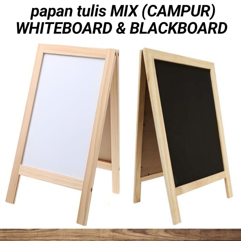 

PAPAN TULIS MIX WHITEBOARD & BLACKBOARD | papan tulis Whiteboard | papan tulis kapur blackboard