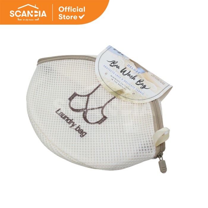 SCANDIA Kantung Laundry Deluxe Bra Wash Bag 16x18 Cm Pink  BL0888
