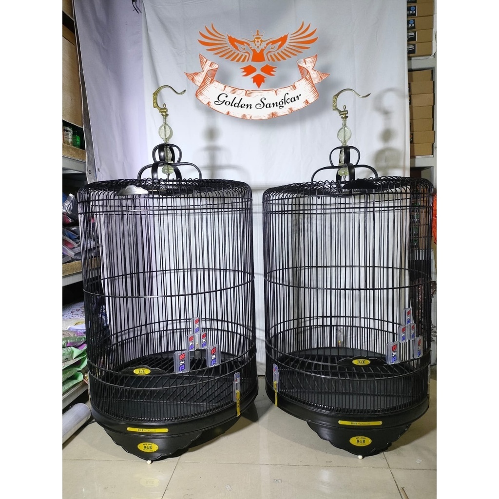 Sangkar Murai BnR Hitam Polos