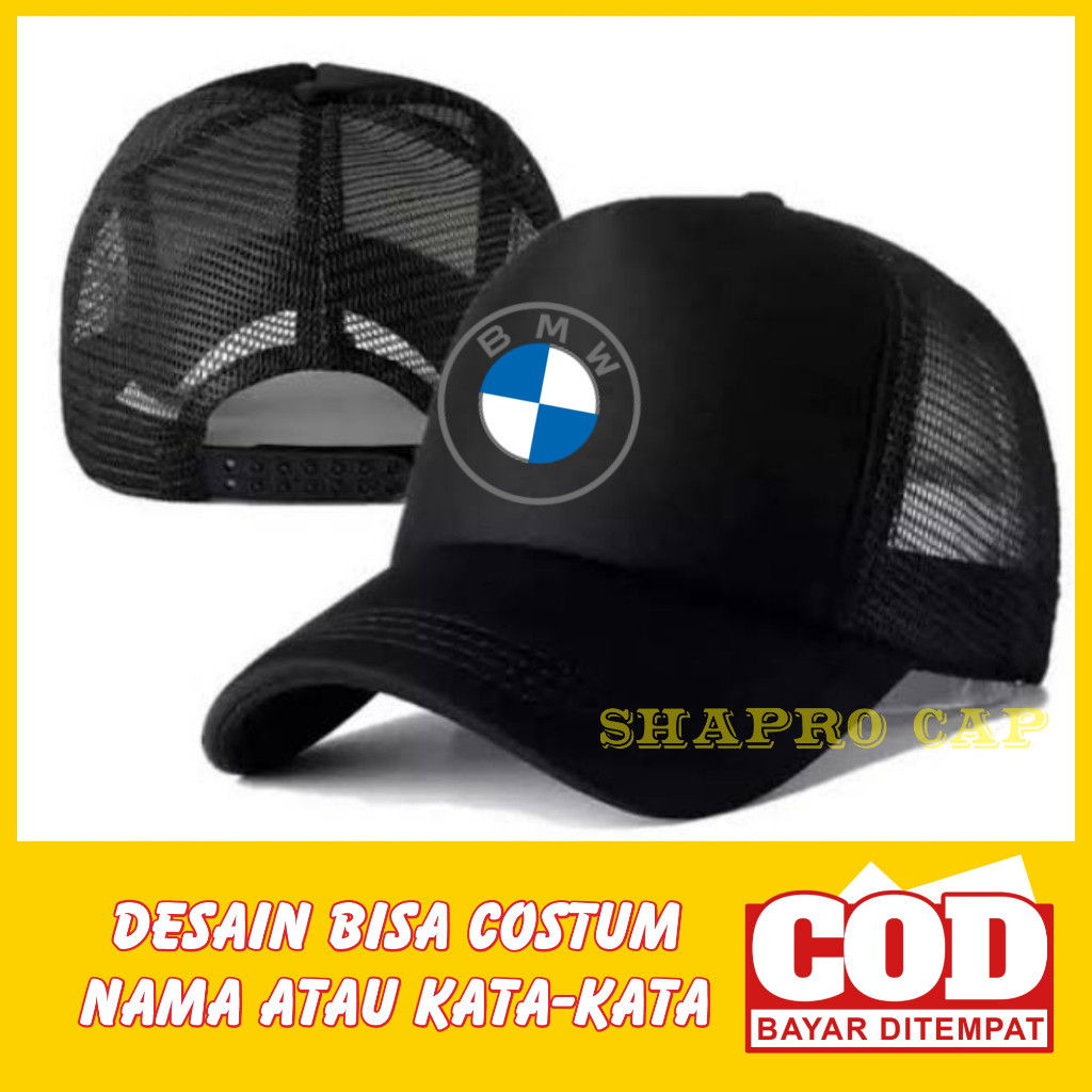 Topi BMW Topi Logo Mobil BMW Terbaru Costum Jaring Dewasa