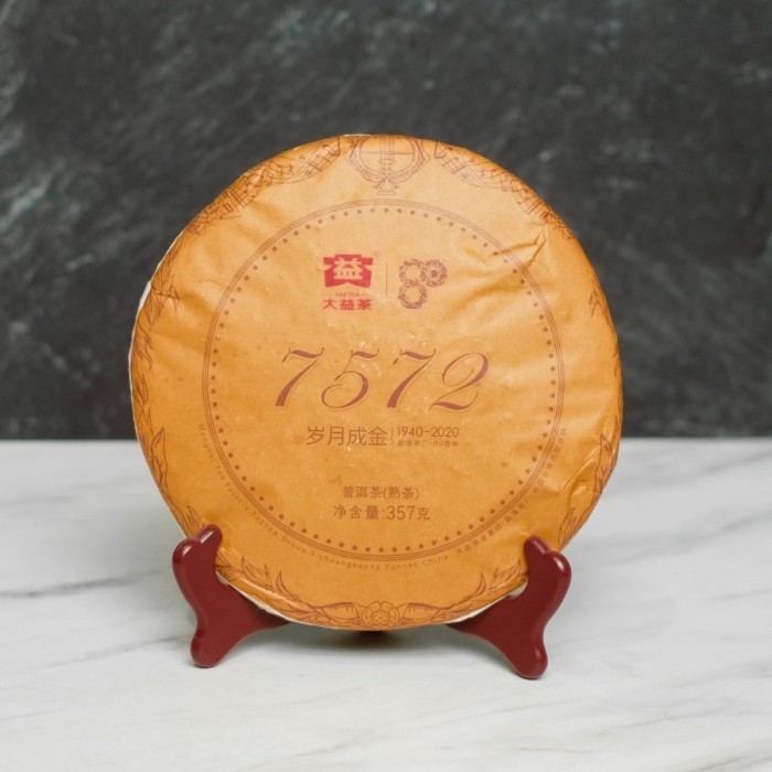 

(SPECIAL) Pu Erh Da Yi 7572 80 Anniversary - Teh Matang 357 Gr 2020