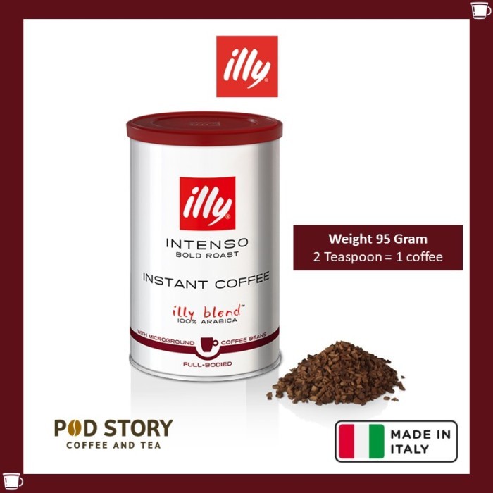 

READY STOCK!!! illy Coffee / Kopi Hitam Premium Italia Instant Coffee - 95 Gram - Itenso 95grm