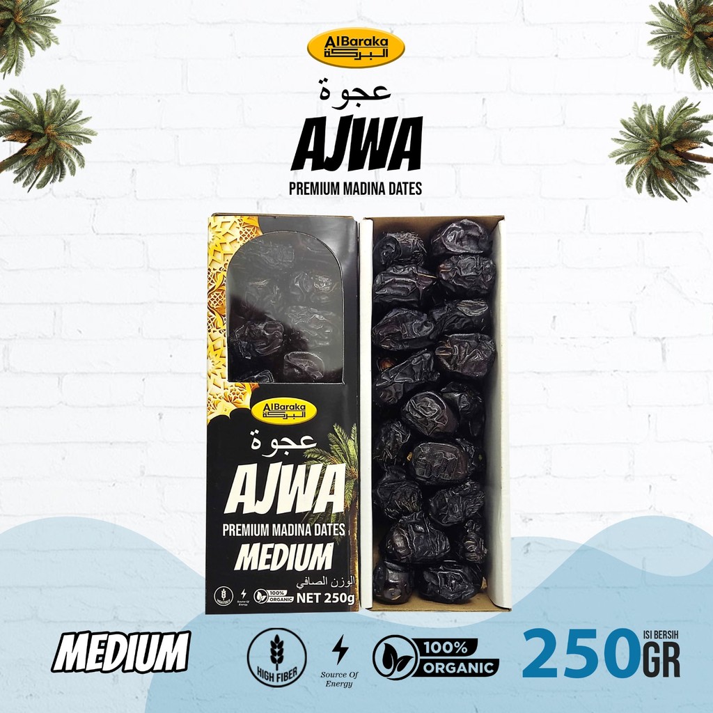 

AL BARAKA AJWA PREMIUM MADINA DATES 250G