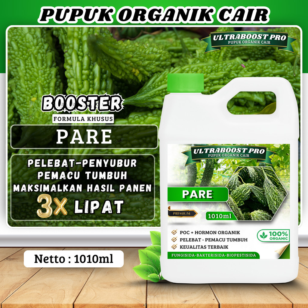 Pupuk Organik Cair UltraBoost Pro Khusus Tanaman PARE - Nutrisi Lengkap untuk Hasil Panen Lebih Besa
