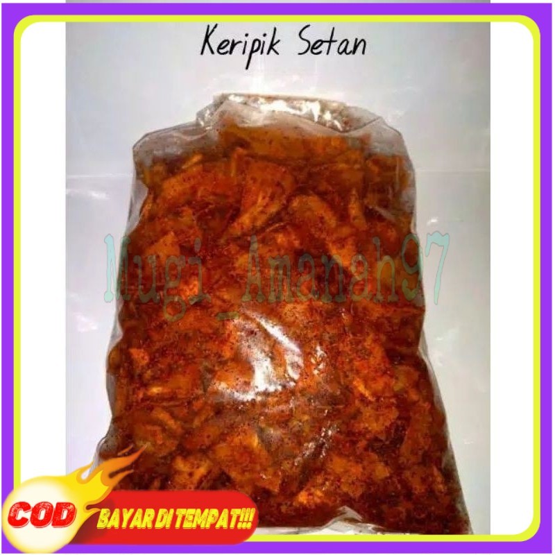 

1kg singkong kriwil pedas daun jeruk