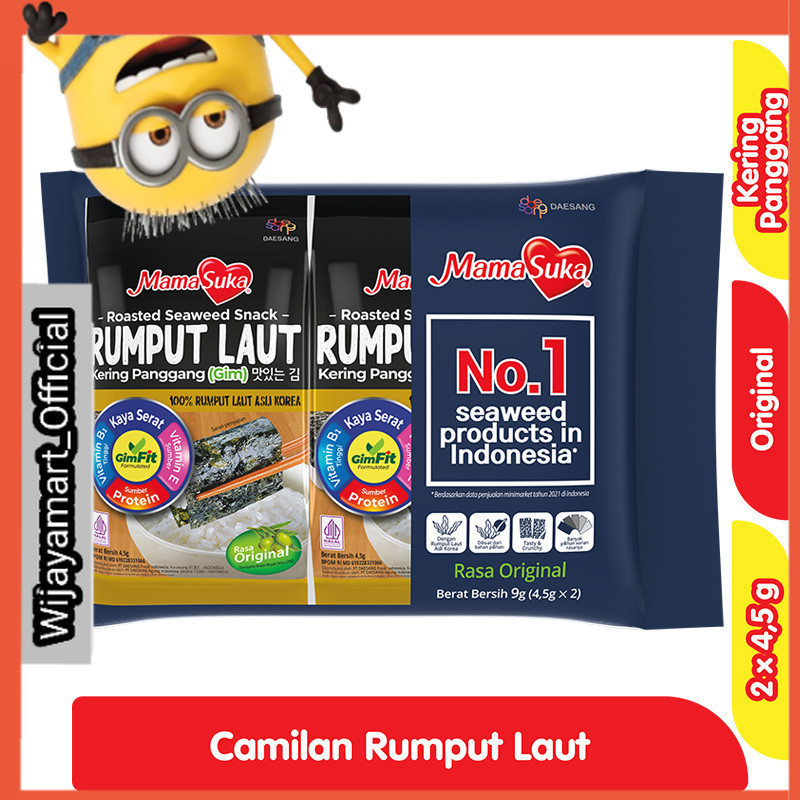 

MamaSuka Rumput Laut Panggang 2 x 4.5 g