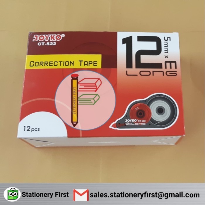

PRODUK TERMURAH Correction Tape Joyko CT-522 12m Grosir